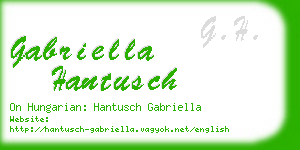 gabriella hantusch business card